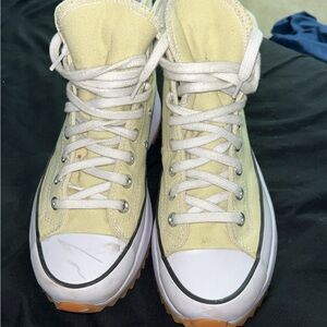 Converse Cream High-Top Sneakers